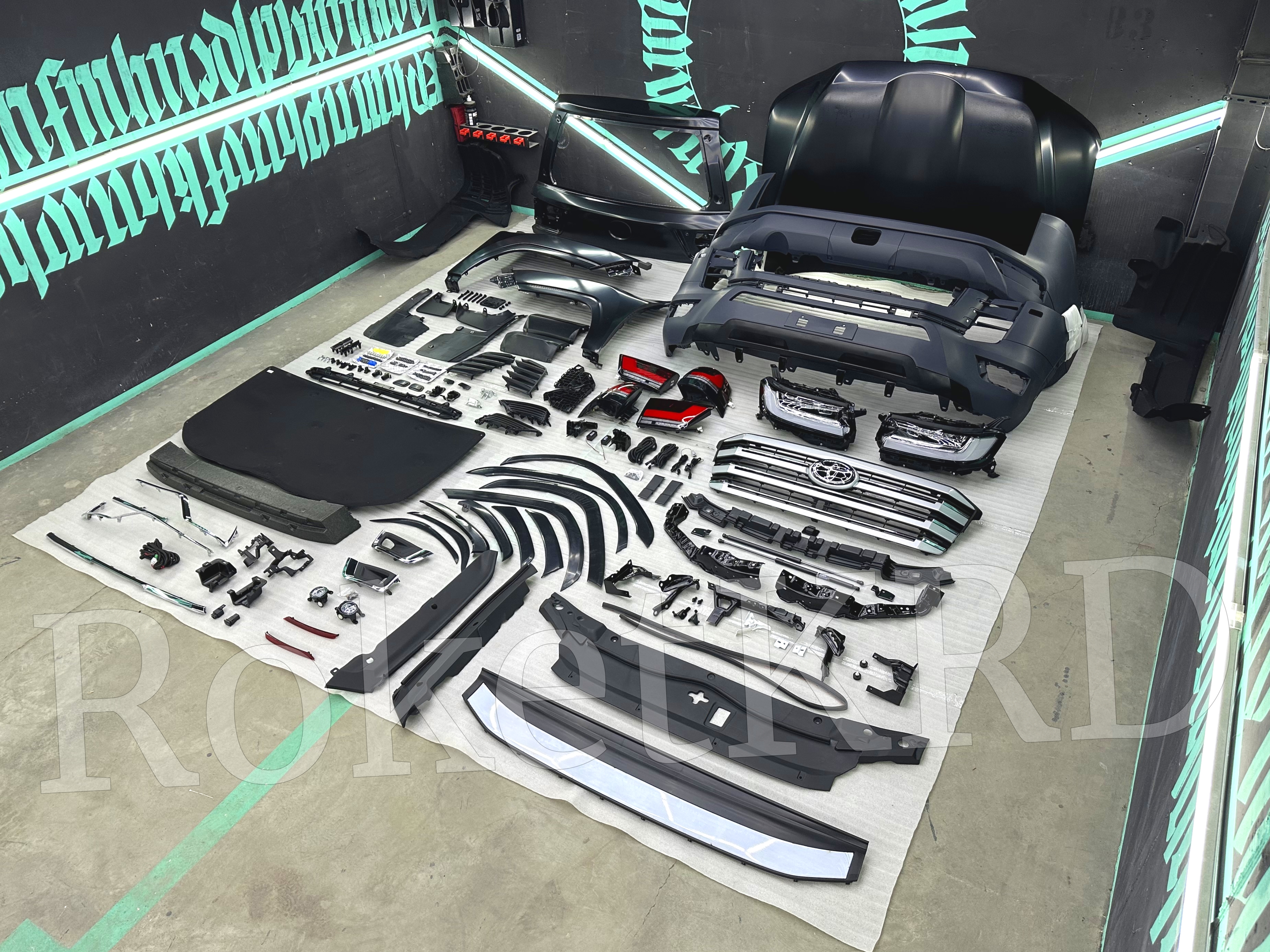 Рестайлинг Toyota Land Cruiser 200 в 300 (без крыльев)